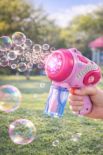BUBBLE GUN baloncuk tabancası pembe