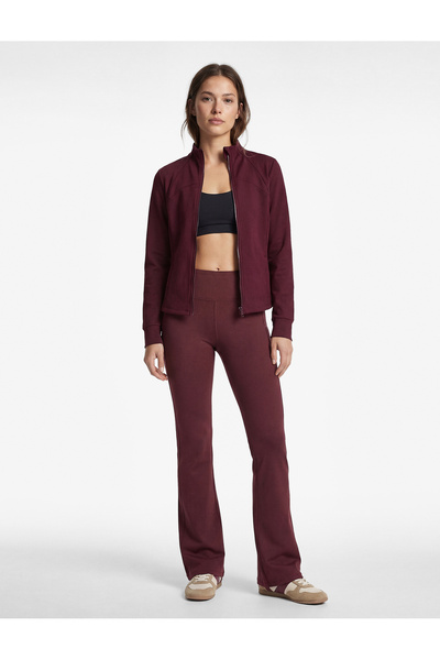 Koton Slim Fit Uzun Kollu Dik Yaka Cepli Fermuarlı Spor Ceket