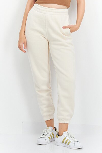 adidas Women Sportswear Fit Outdoor Sweatpants, Cream