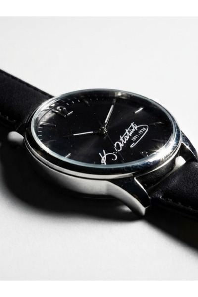 Leerybee ساعة يد رجالية من الجلد بتوقيع أتاتورك