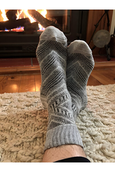 magıcgrange Men's 2-Piece Special Design Wool and Patterned Modern Socks Set ...