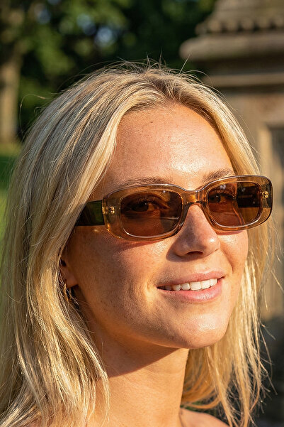 sun factory نظارات شمسية نسائية مستقطبة 1357 C1154 - إطار مرن ومتين TR90، طلا...