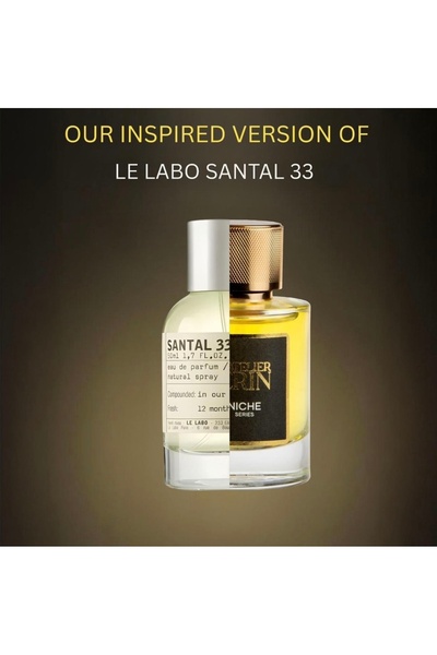 LATELİER ERİN Extract de parfum N68, 50 ml, unisex, inspirat din Le Lab0 Santal 33