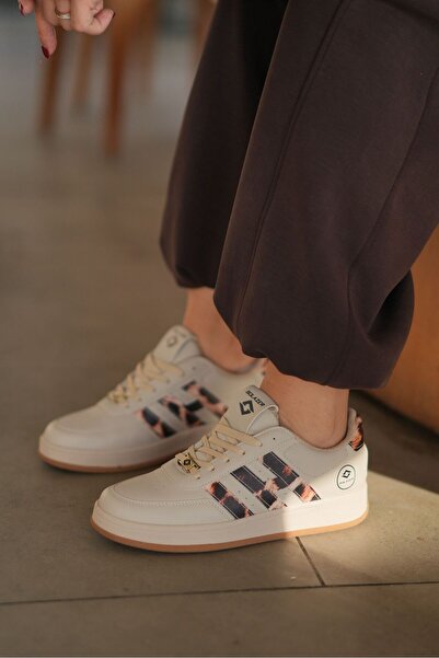 SOLAZER Μπεζ Γυναικείο Sneaker - Casual Sports Shoes 037