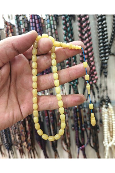 İnan Tesbih Ring Model Salih Master Made Crimped Amber Prayer Beads