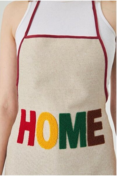 ESCE Punch Nakışlı Yazı Detaylı Mutfak Önlüğü