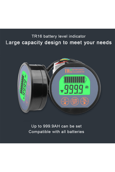 Aideepen 80 فولت 350 أمبير تيار مستمر 8-80 فولت 50 أمبير 100 أمبير 350 أمبير TR16 جهاز اختبار البطارية عداد كولومب مؤشر سعة البطارية
