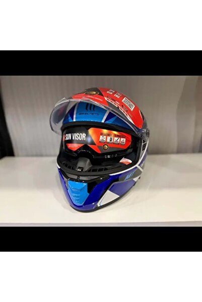 MT Helmets MT Thunder 4 SV Freeway A17 Parlak Kapalı Kask