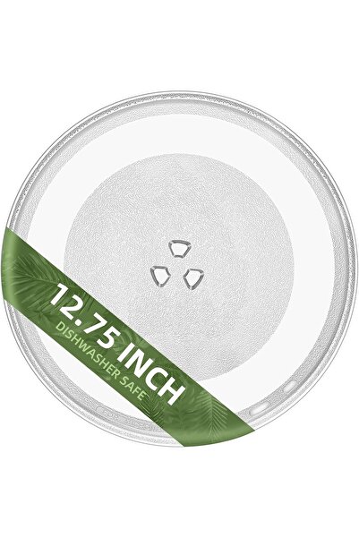 Unspecified صحن ميكرويف زجاجي بقطر 24.5سم