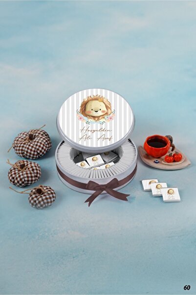 KAKAO AĞACI 100 Adet Aslan Figürlü Erkek Bebek Çikolatası