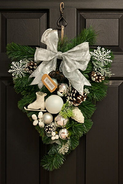 TAŞDELEN AVM Orca Süs Yılbaşı Dekoratif Büyük Boy Kapı Süsü