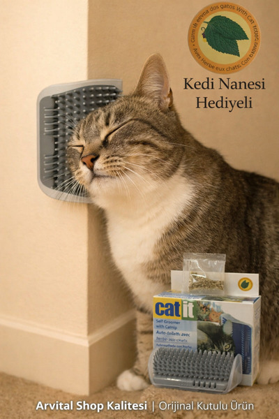 GenelTedarik Kedi Kaşıma - Kaşınma Aparatı Catit (Kedi Nanesi Hediyeli)
