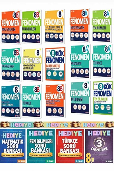 Fenomen Yayıncılık Fenomen 8.sınıf En çok Tercih Edilen Çözülmesi Gereken Sor...