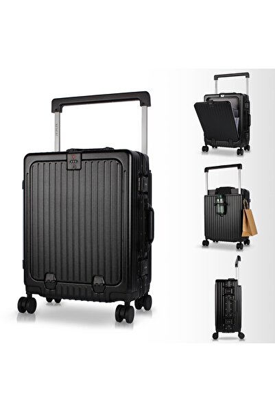 Zeplin Bold PC Policarbon Kabin Boy Valiz Siyah