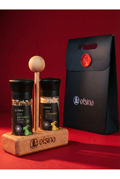 Efsina Baharatlı Sarımsaklı Kaya Tuzu 2'li Set