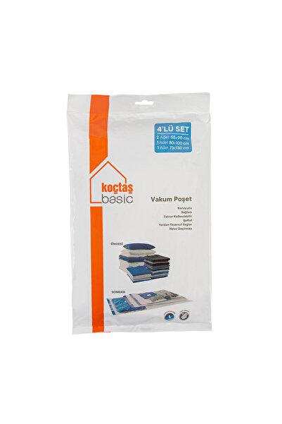 Koçtaş Basic 4'lü Vakum Poşet