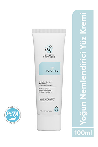 WIWIFY Su Bazlı Yoğun Nemlendirici Yüz Kremi 100 ml Tüm Cilt Tipleri 24 Saat Etkili