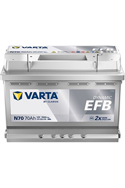 Varta N70 12V 70 Ah 760A Dynamic Sli Start-Stop EFB Akü (Üretim Tarihi:2025)