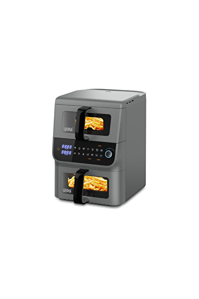 WINNINGSTAR ويننج ستار , قلاية هوائية 2*1 , سعة 6.5 لتر + 3.5 لتر , ديجيتال , سلة طعام , 2500 واط ,م/ST-9693