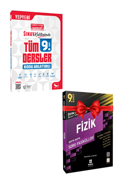 Sınav Yayınları 9. Sınıf Tüm Dersler Konu Anlatımlı+ Başka 9. Sınıf Fizik Sor...