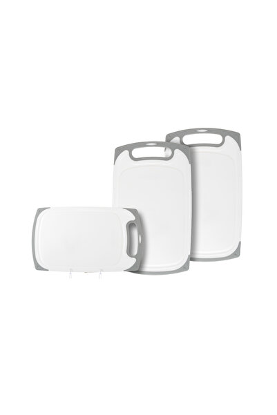 HIC طقم لوح تقطيع بمقبض سيليكون 3 قطع