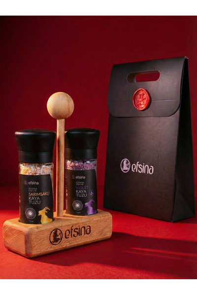 Efsina Violet Sarımsaklı Kaya Tuzu 2'li Set