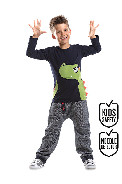 Denokids Комплект панталони с тениска за момче Dino Moe