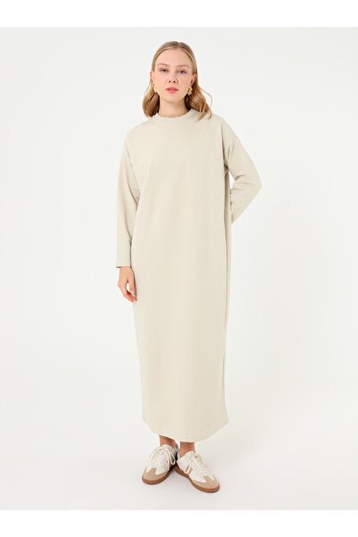 Benin Rochie sport cu umăr dezactivat basic - culoare taș -