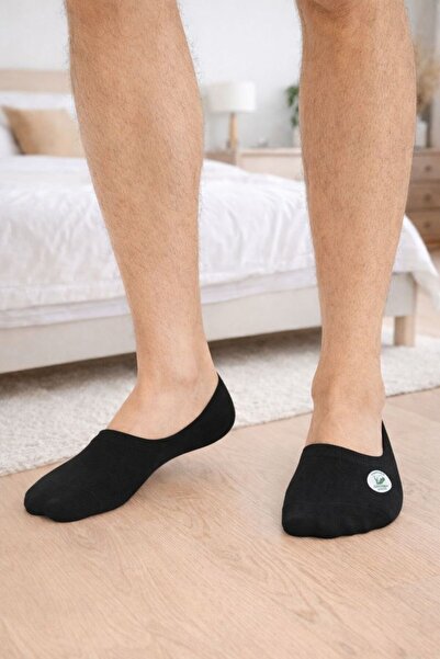 Özeren Çorap Erkek 6'lı Siyah Bambu Babet Çorap