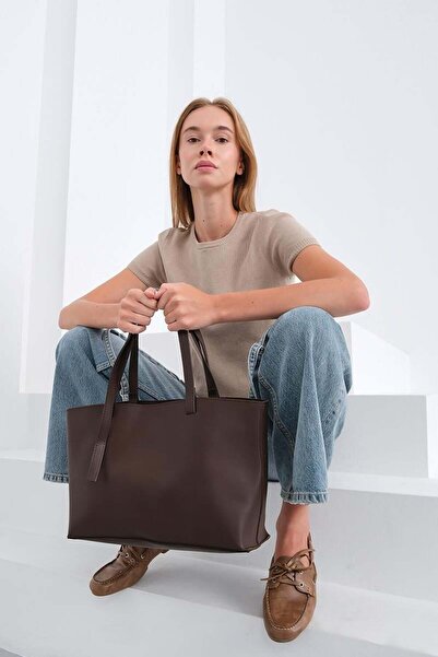 Shule Bags Joli Everyday Omuz Çantası Kahve