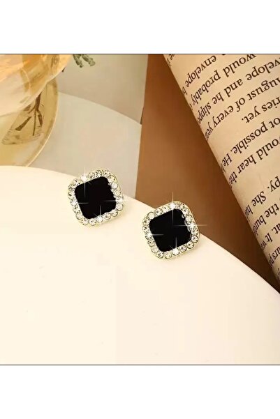 BYFASHION Shiny Stone Long Clip-On Earcuff Earrings