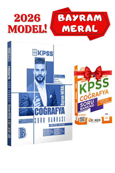 Yargı Yayınları Benim Hocam Yayınları Bayram Meral 2026 KPSS Coğrafya Soru Ba...