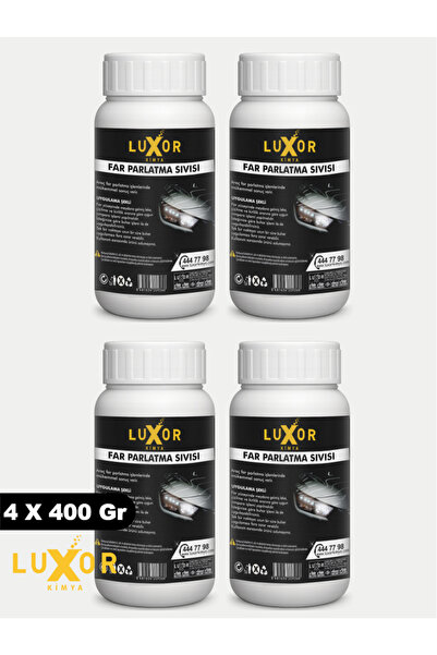 Luxor Kimya Far Parlatma Buharlı Far Parlatıcı Far temizleme 4x250 Gr