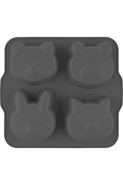 Moki Silikon Muffin Kek Kalıbı Platinium Gri