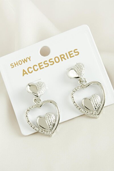 nolva MTXDPN أقراط نصف دائرية معدنية (145833) - لون فضي