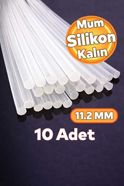 Prismo Kalın Çubuk Sıcak Mum Silikon 30 Cm - 10 Adet