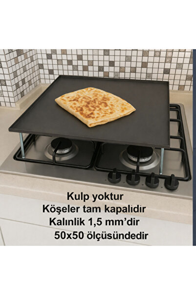 ALEVRA OCAK ÜSTÜ GÖZLEME SACI (KÖŞELER KAPALIDIR SIZDIRMA YAPMAZ 1.5 MM KALIN...