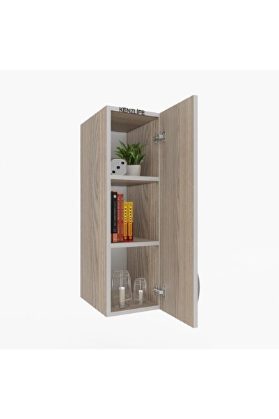 Kenzlife Mutfak Dolabı İrem 090.030.32 Crd 2 Raflı Kapaklı Ofis Banyo Kiler E...