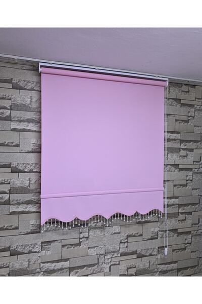 PERDECİNİZ Pembe Renk Mat Stor Alüminyum Kasa(etek Boncuklu) ENXBOY