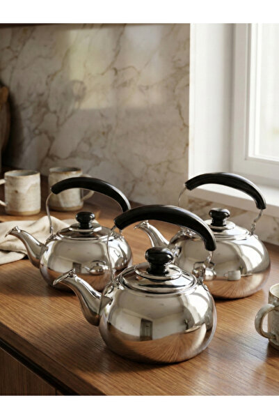 SQUALO طقم أباريق ستانلس ستيل (1 لتر + 1.5 لتر + 2 لتر) – للتسخين او التقديم ...