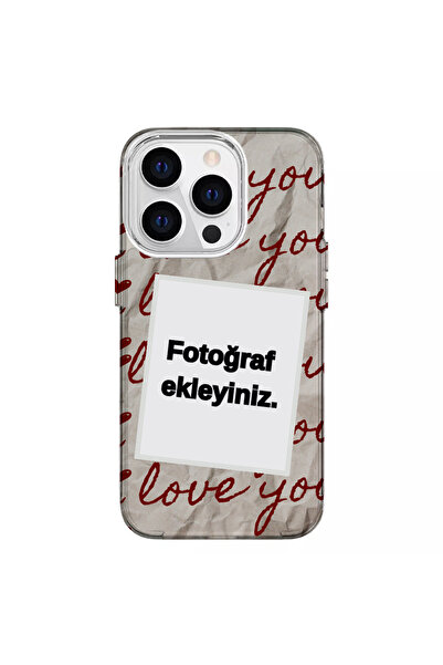 Turkuaz Iphone 15 Pro Max Uyumlu Kişiselleştirilebilir Tasarimli Lüks Silikon...