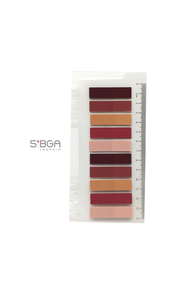 sibga tasarım Şeffaf Renkli Postit Post-it Post It. Kitap Ayracı Ayraç Postit Sticker Not Kağıdı 200 Yaprak