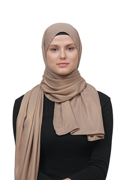 Altobeh Glitter Βραδινό Φόρεμα Chiffon Shawl-light Mink