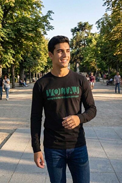 Voltaj Tricou cu mânecă lungă pentru bărbați Galli, negru