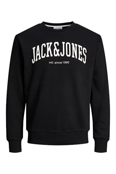 Jack & Jones Jack&Jones 12248431 JJEOSH CREW NECK Erkek Sweat Siyah