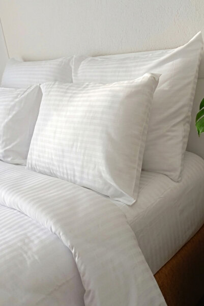 Lawon غطاء وسادة من الساتان القطني مكون من 4 قطع من سلسلة طوكيو 83 خيط