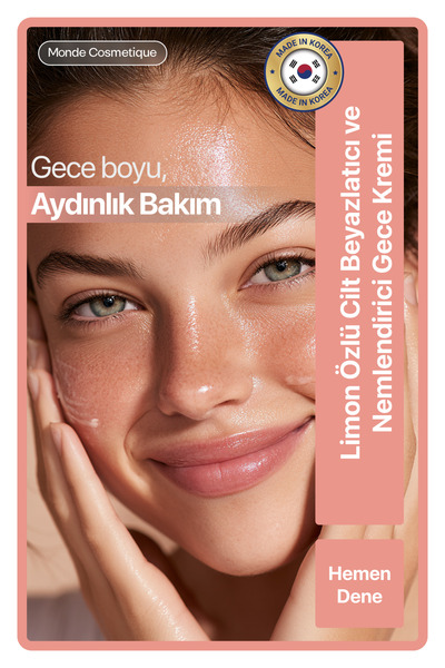 Chamos Limon Özlü Cilt Beyazlatıcı ve Nemlendirici Gece Kremi