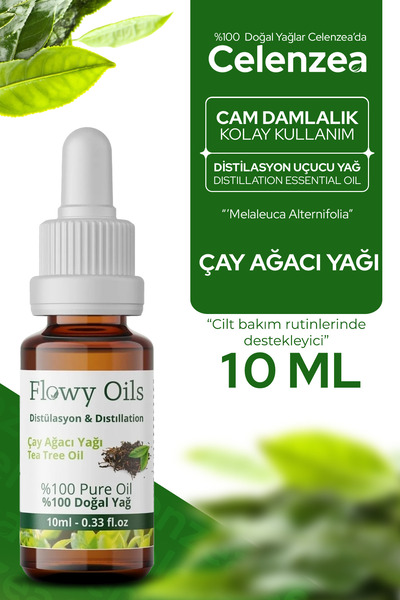 Celenzea Çay Ağacı Yağı %100 Doğal Bitkisel Uçucu Yağ Tea Tree Oil 10ml