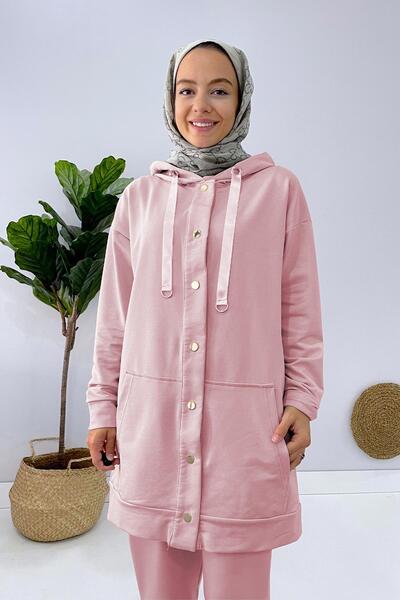 Ka Hijab Bonny Tesettür Takım - Pudra