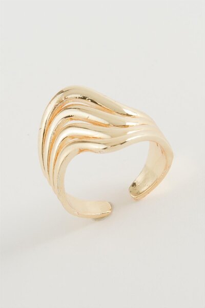 ZERO LAND MTXDPN خاتم معدني بيضاوي (161456) - لون فضي